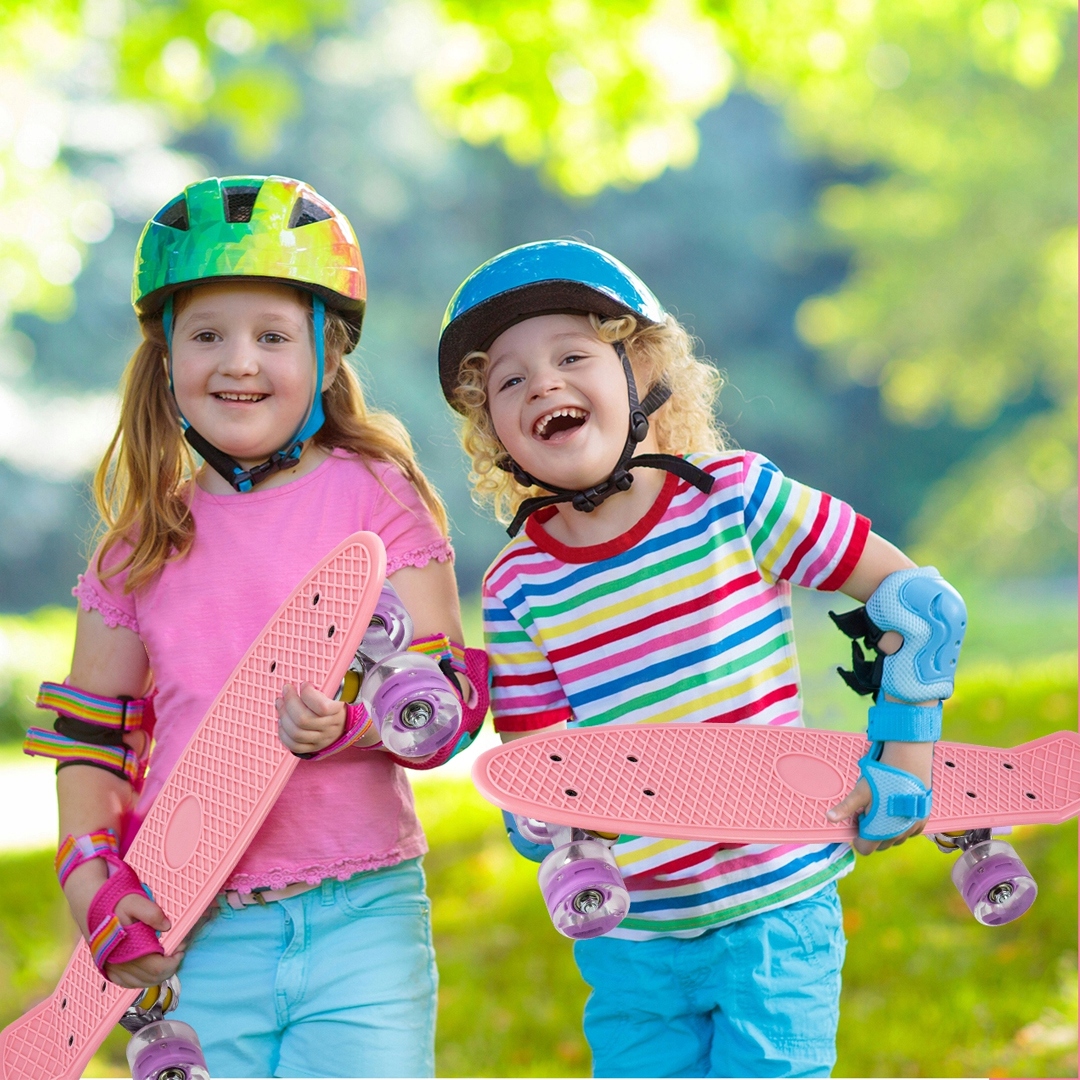 DESKOROLKA FISZKA LED ŚWIECĄCE KOŁA LED RGB DESKA FISHBOARD DLA DZIECI Szerokość 15