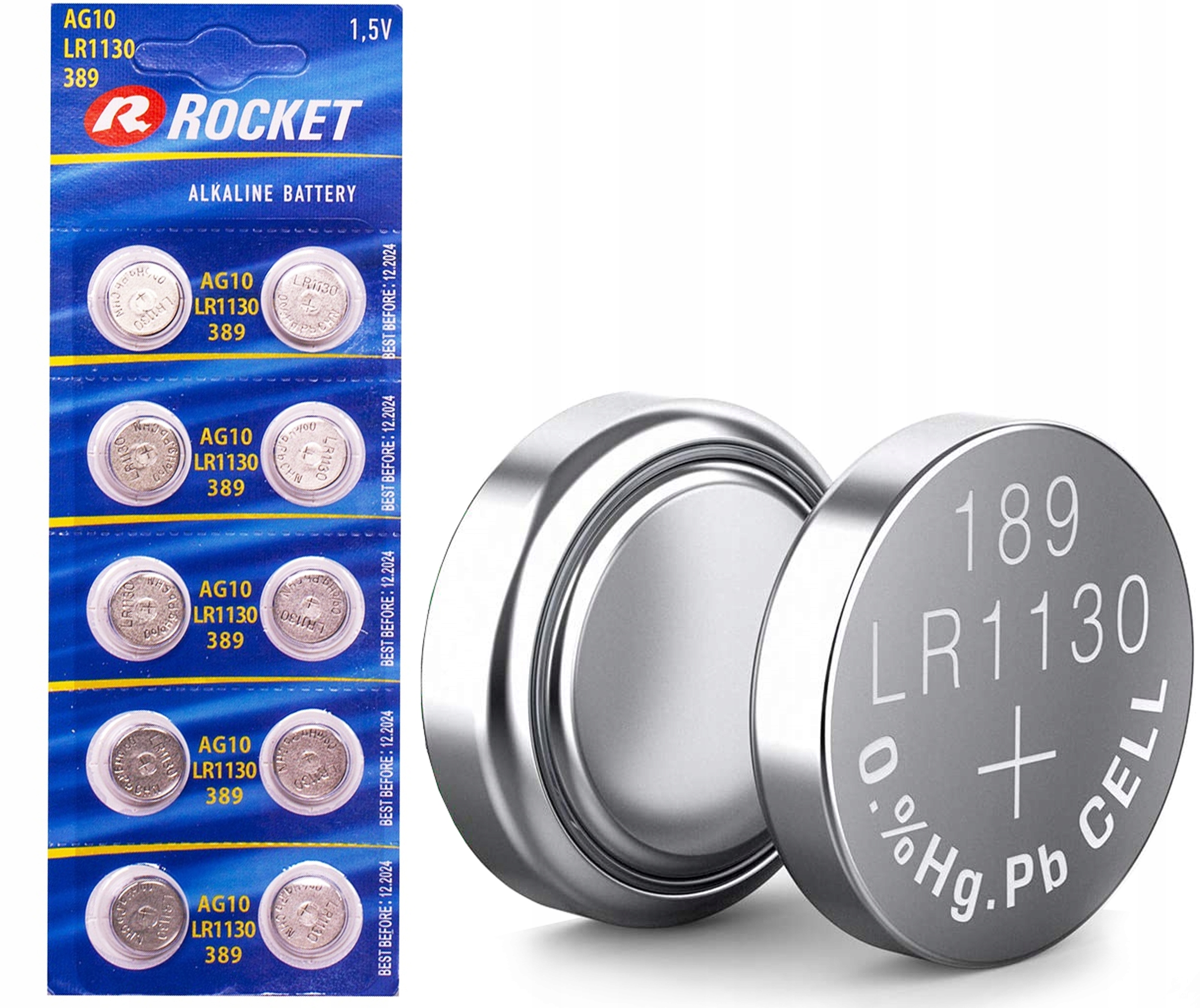 ROCKET bateria guzikowa alkaliczna LR1130 AG10/LR1130/389 1.5V