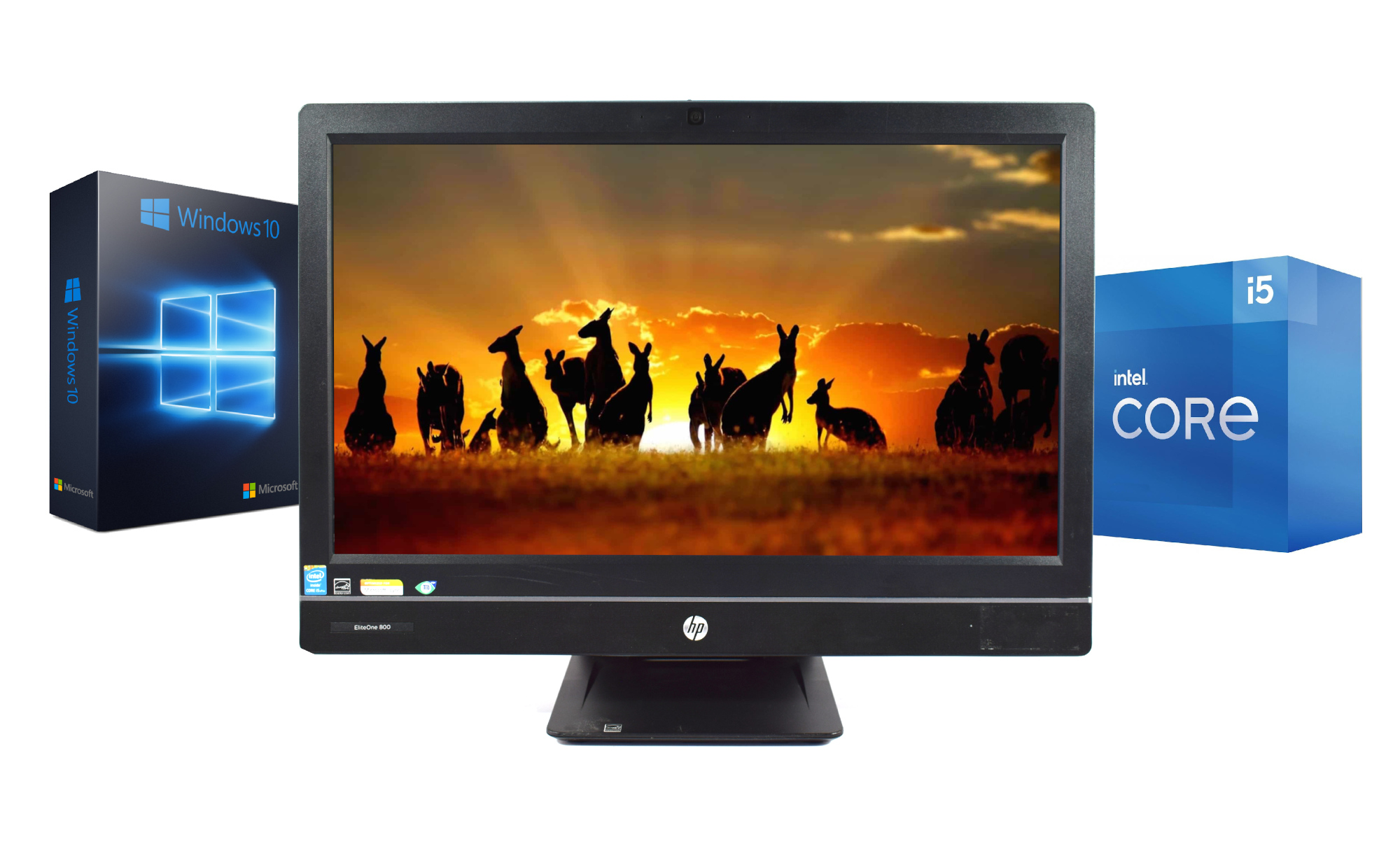 HP 800 G1 AIO i5 4GB 128SSD RW W10 FULLHD 1022007