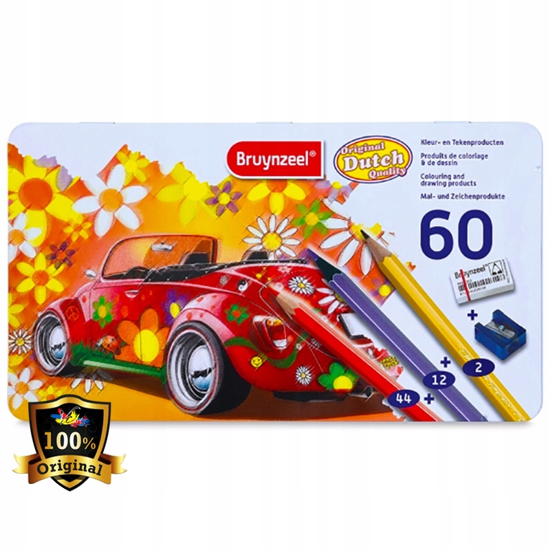 Pastelky 60 dílků Auto Bruynzeel