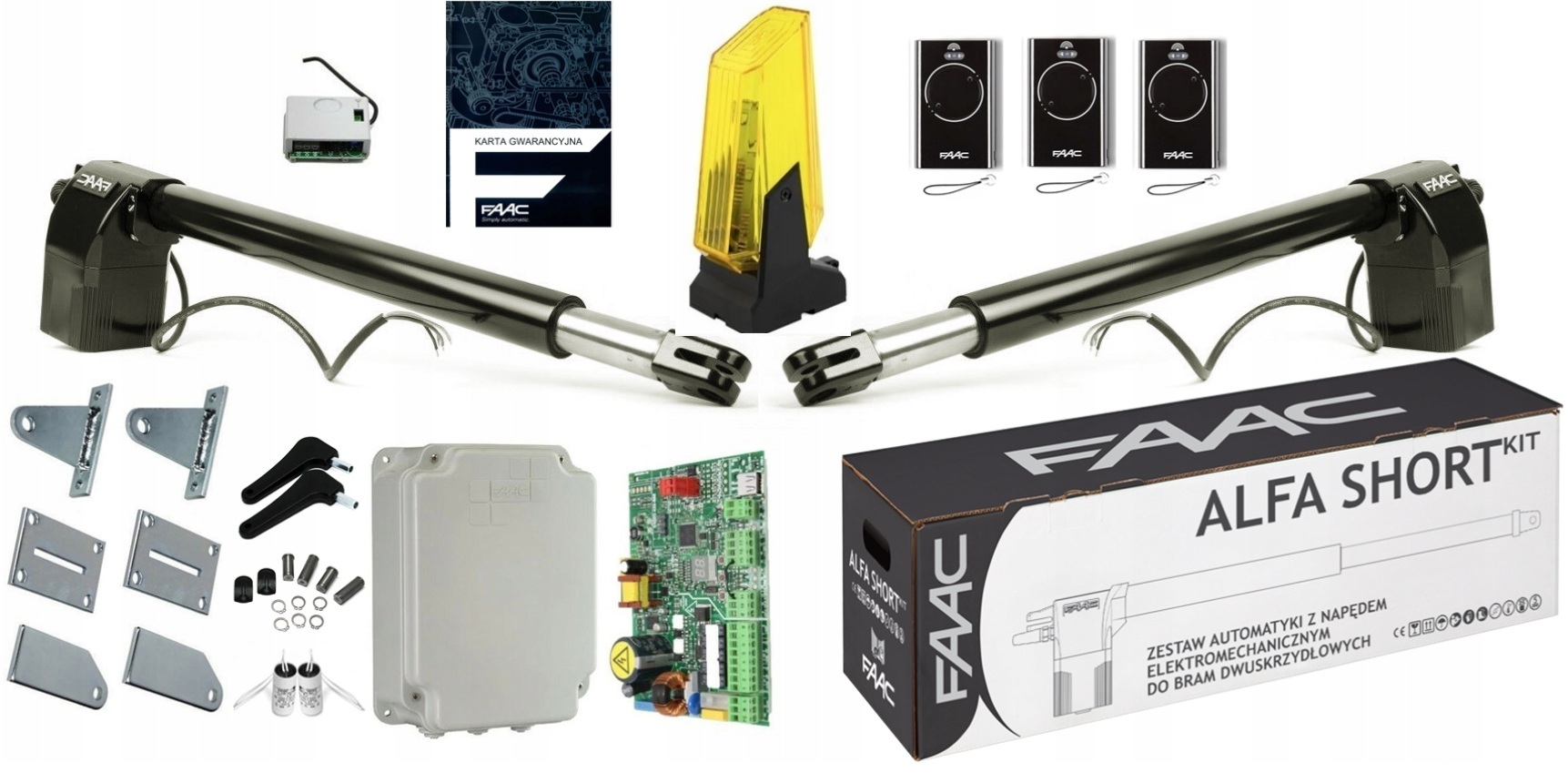 Pohon pro dvoukřídlou bránu Faac 414 Short
