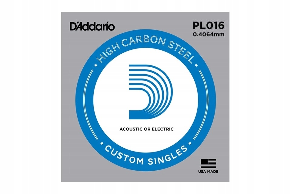 D'addario PL016 struna stalowa .016