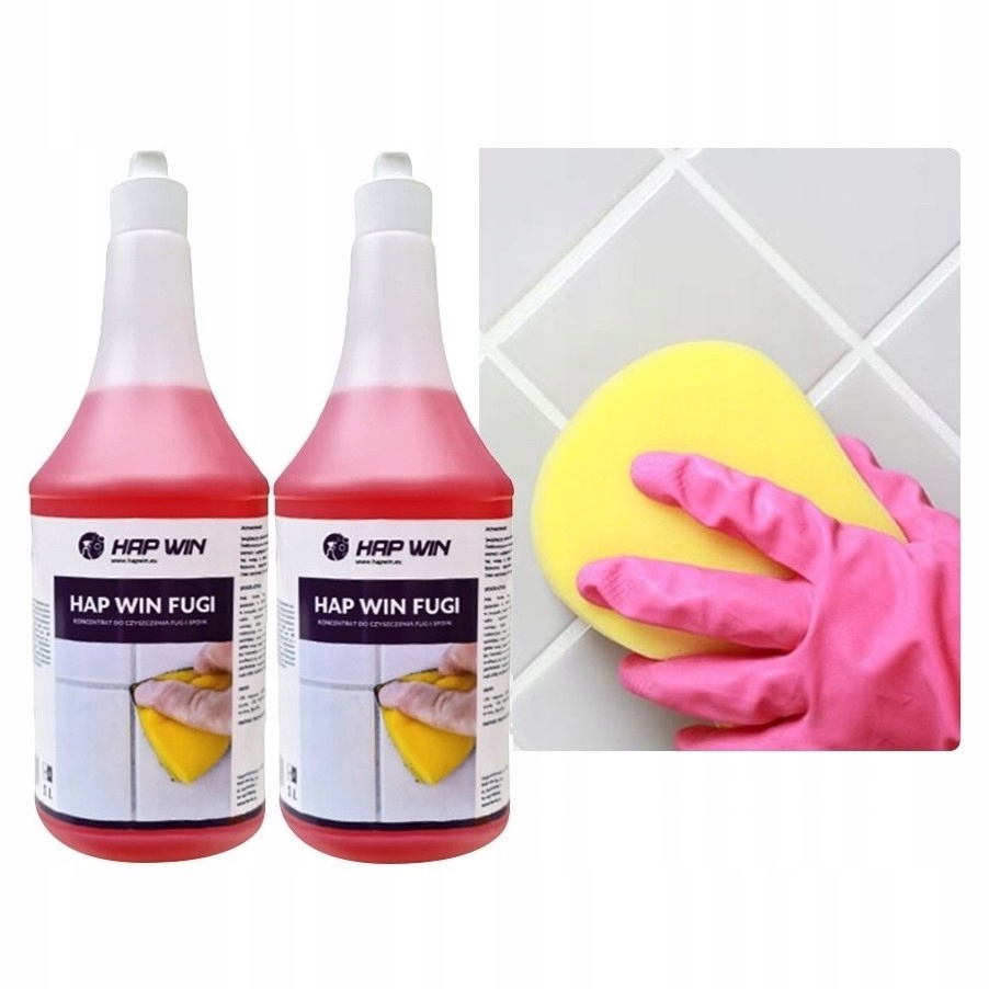 

Zestaw Hap Win Płyn Do Czyszczenia Fug Spoin 1L x2