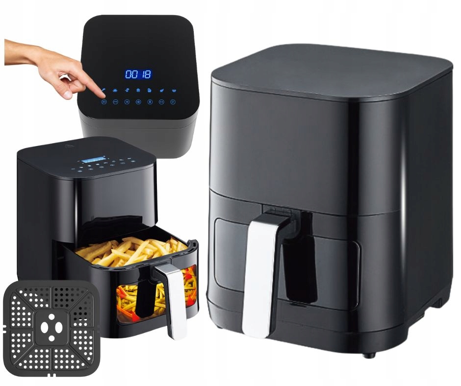 Zdjęcia - Multicooker Frytkownica Beztłuszczowa Air Fryer Frytownica 10L XXL Mocna 2400W Duża