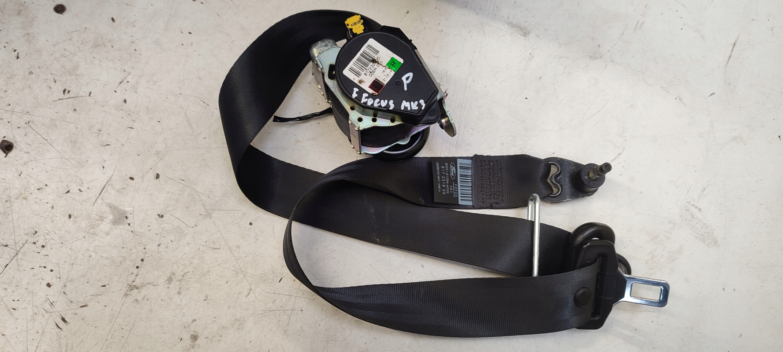 dashboard console airbags tension belts sensor kpl Ford Focus MK3 1,0 Ecoboost