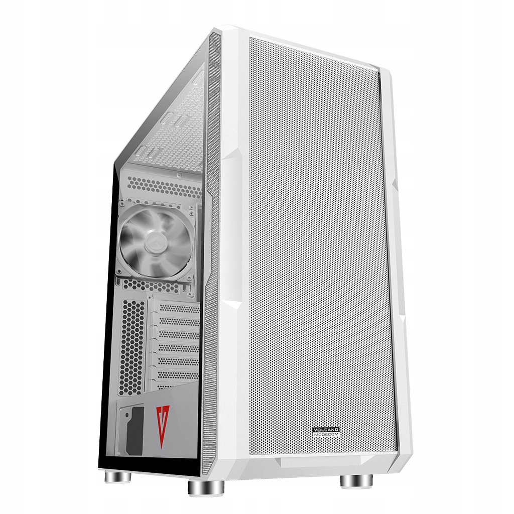 Herní počítačová skříň Modecom Volcano Amirani White, MIDI tower