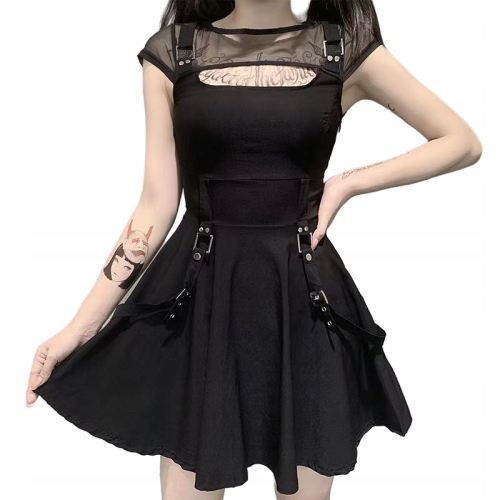 

Sukienka Gothic Goth Tiulowa Koronka Czarna Dress