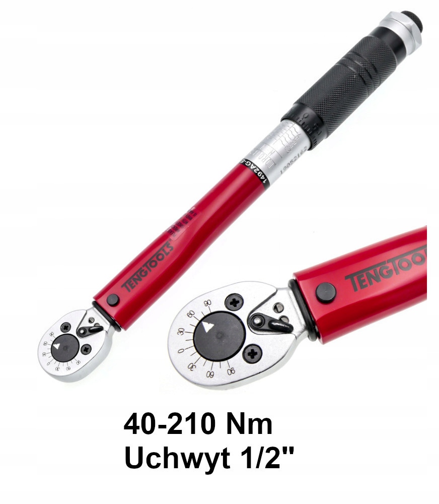 Momentový kľúč TengTools 1/2" 40-210 Nm uťahovanie povoľovanie