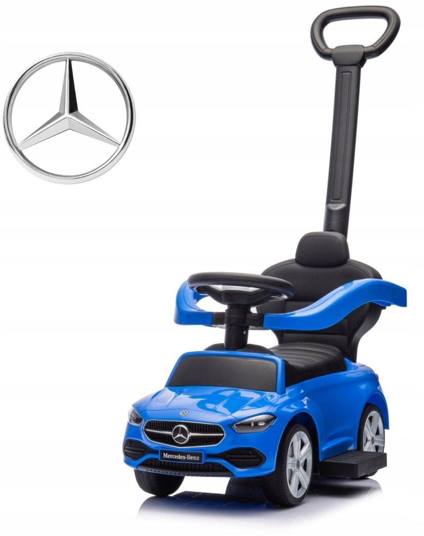 Et Pojazd Z Rączką Mercedes Niebieski