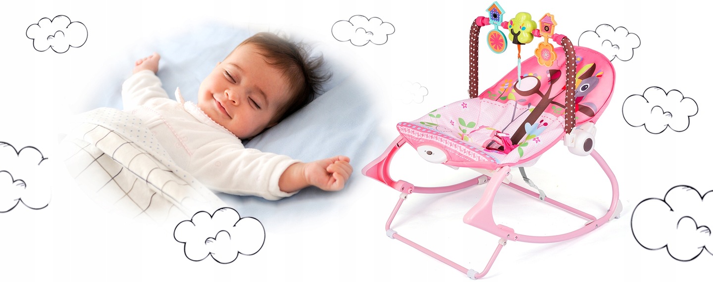 LEŻACZEK dla DZIECKA 0+ BUJACZEK WIBRACJE MUZYKA Stan opakowania oryginalne
