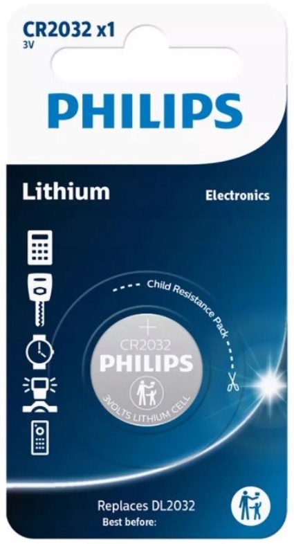 

Bateria litowa Philips CR2032 1 szt.