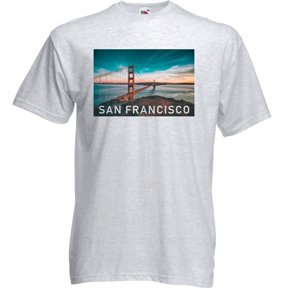 

Koszulka miasto San Francisco Usa M ash szara