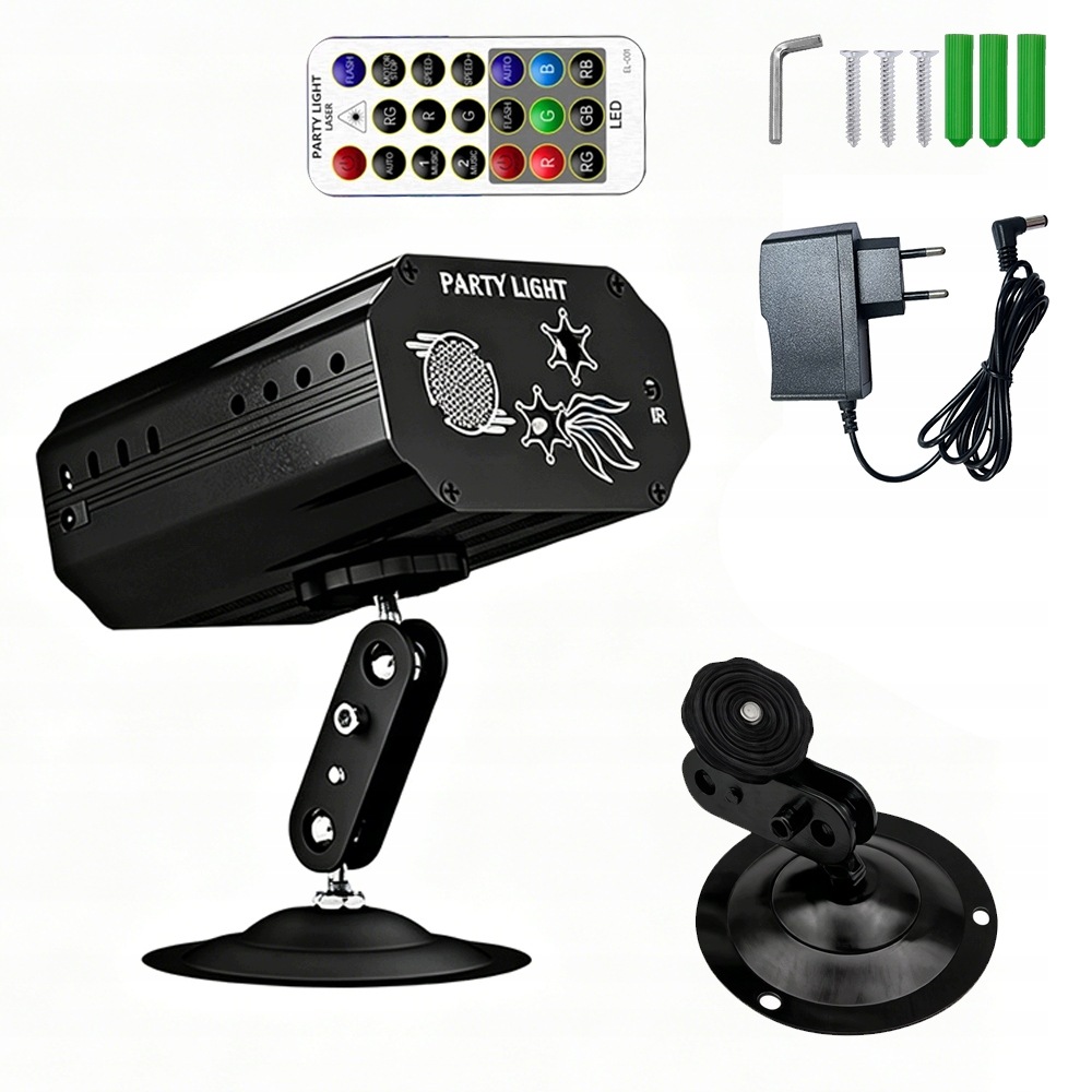 Diskotékové světlo Led Rgb projektor s dálkovým ovládáním
