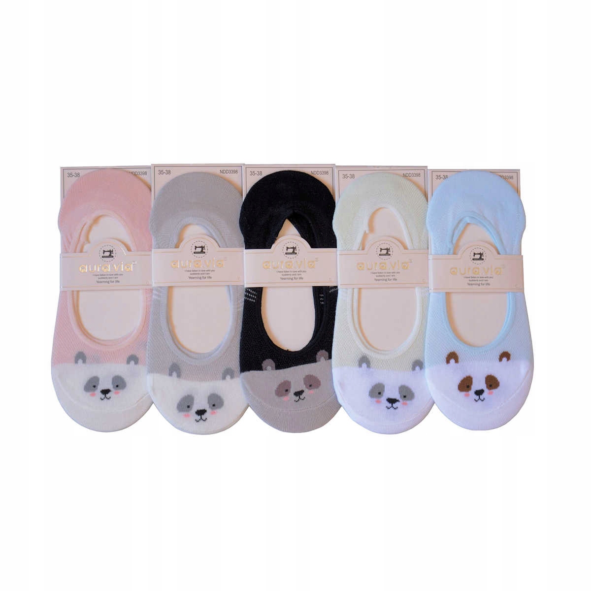 

Baleriny stopki mokasyny Aura.via 38-40 5 par 3398