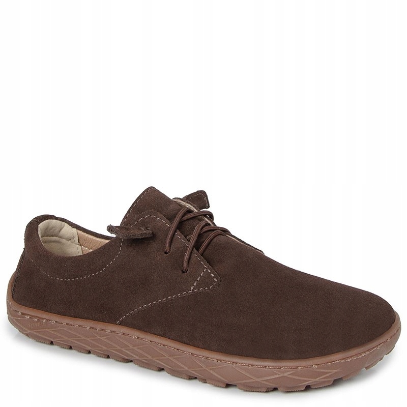 Lemar 10189 Barefoot Hnědé Semišové Kožené Polobotky 37