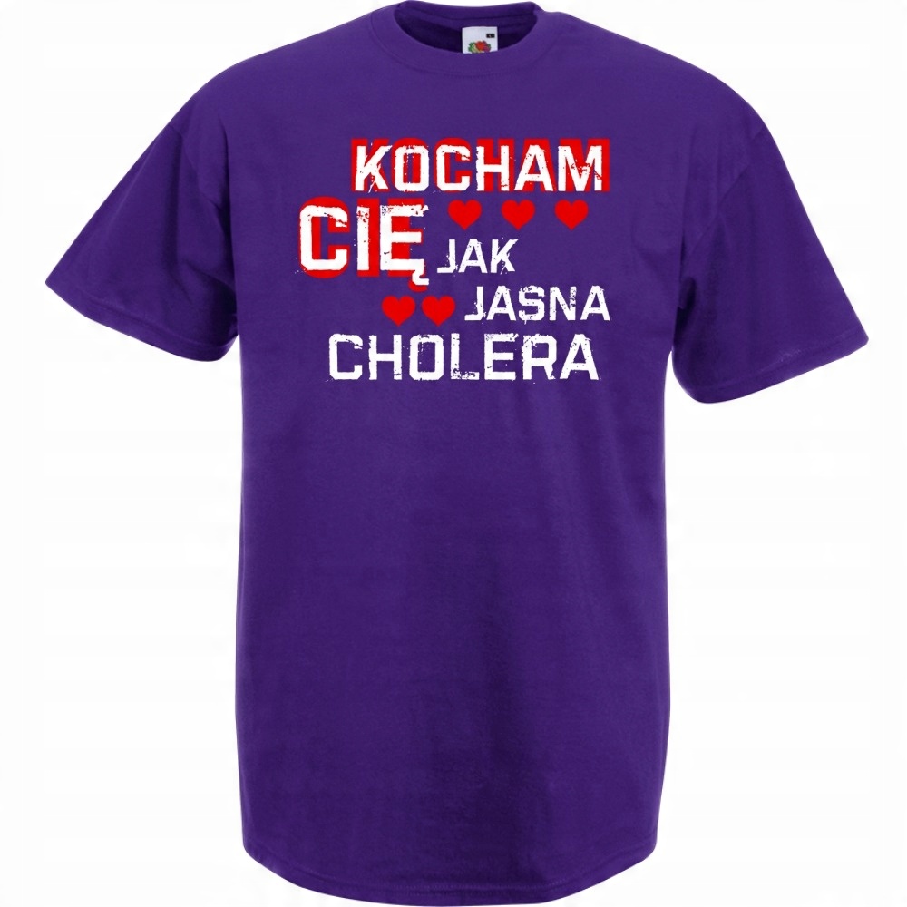 

Koszulka Kocham cię jak jasna cholera walentyn L