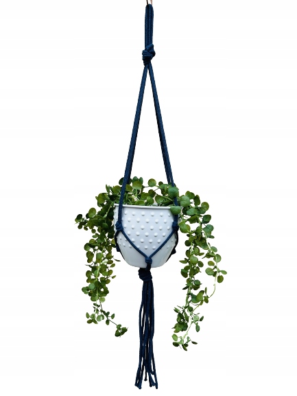 

Kwietnik Wiszący Makrama ze Sznurka Boho Eco Jeans