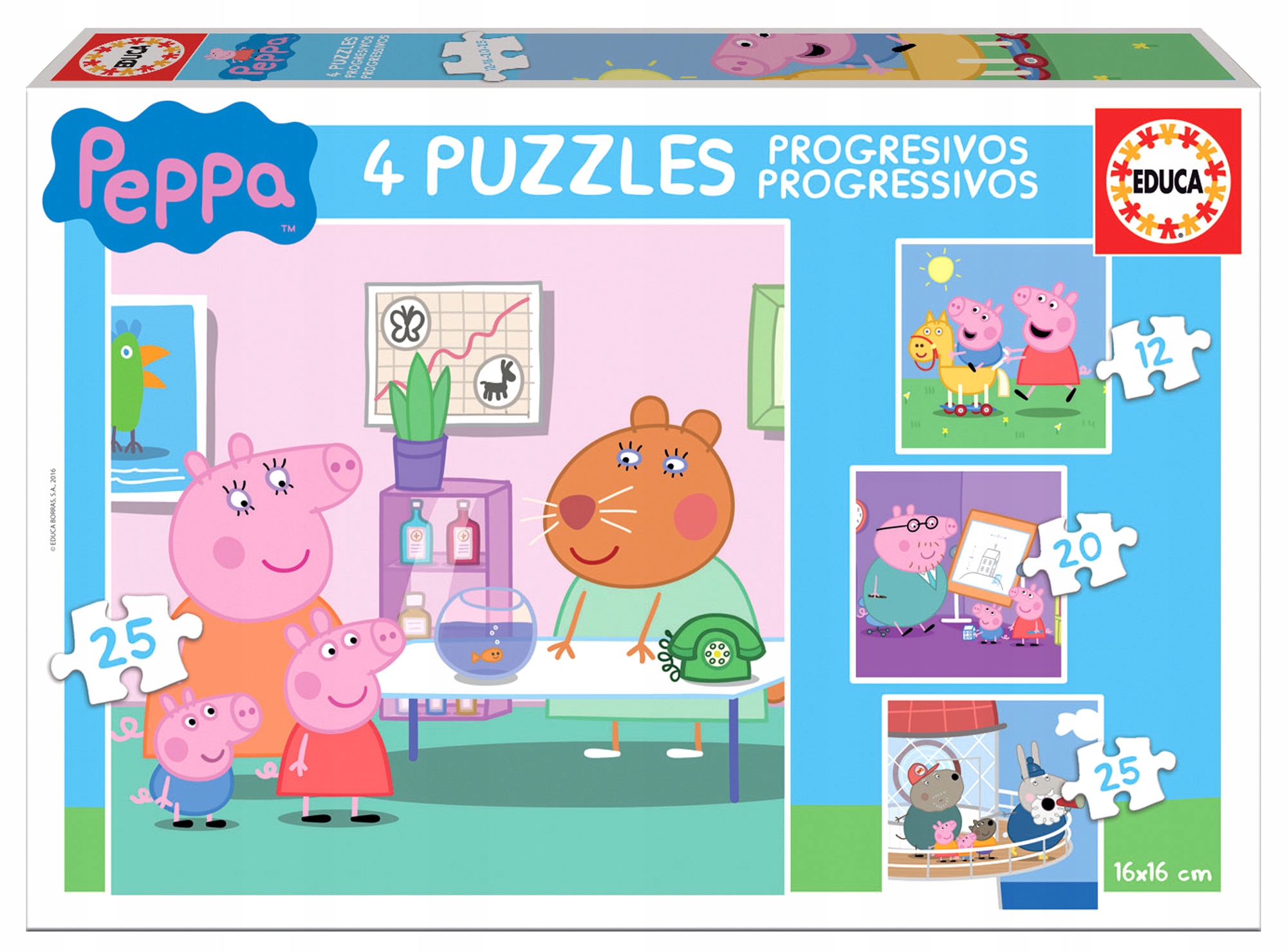 

Educa Puzzle 12 20 25 25 el Świnka Peppa