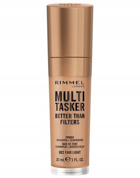 Multi Tasker Rimmel 002 Fair Light Primer Rozświetlacz Better Than Filters