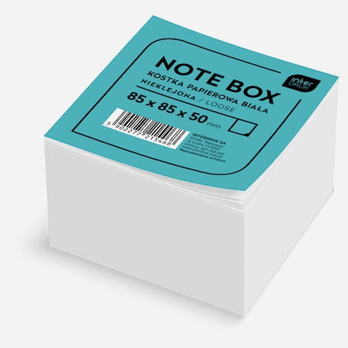 

Kostka Papierowa 85x85x50 Nieklejona Interdruk
