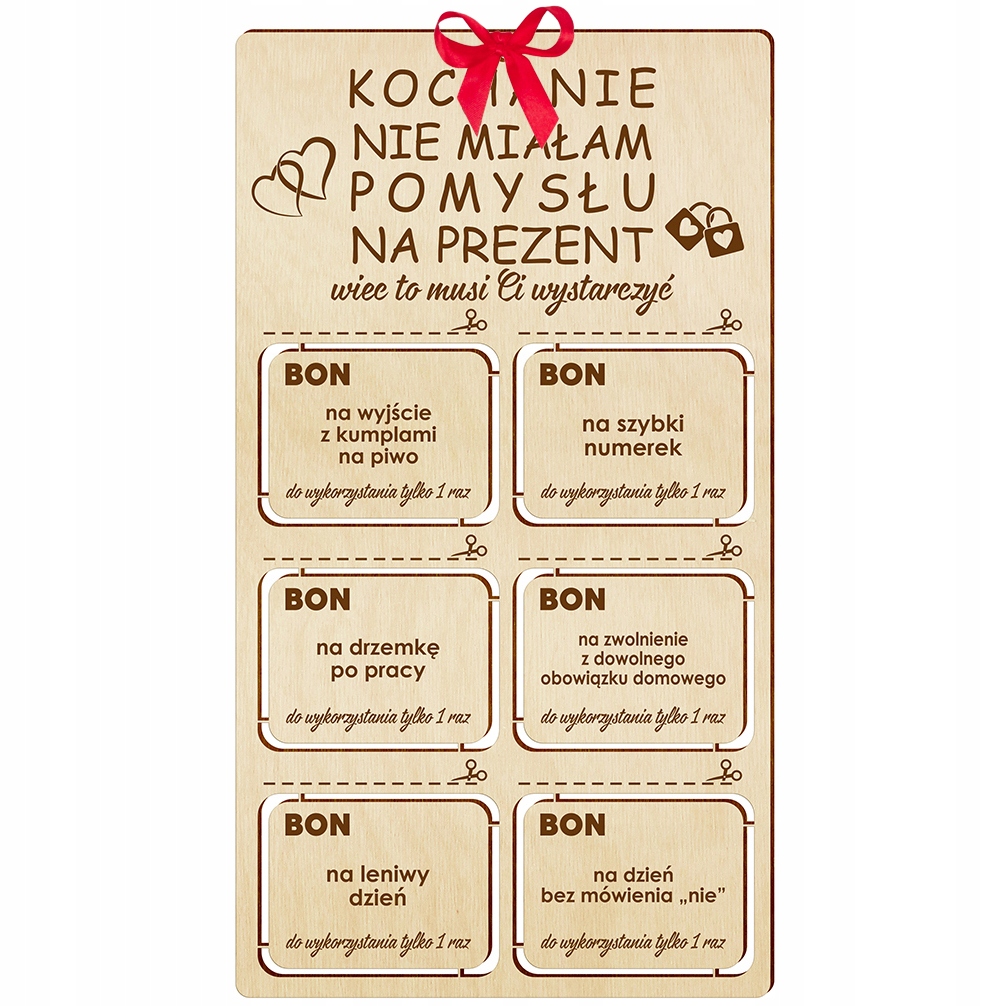 

Na Walentynki Bon Dla Niej Dla Niego