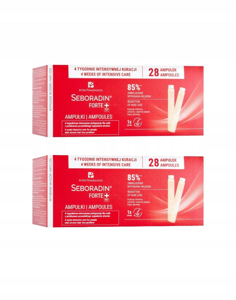 Posilující ampule proti vypadávání vlasů Seboradin Forte 28 x 5,5 ml