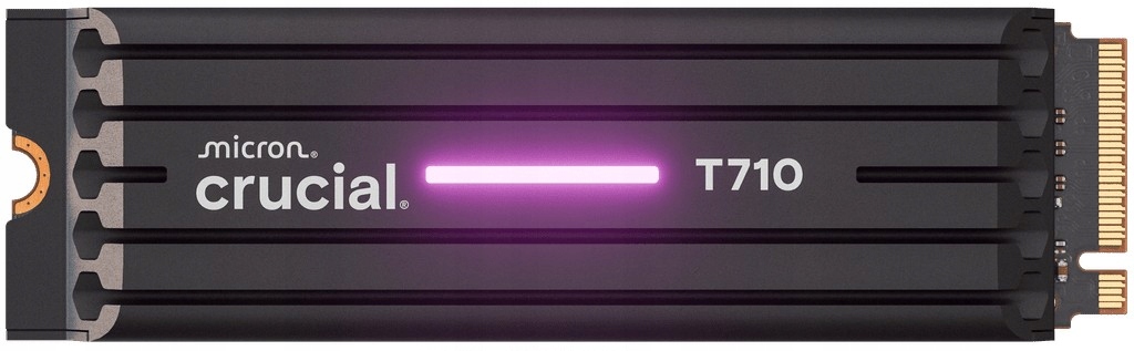 Crucial Ssd disk T710 1TB M.2 NVMe 2280 PCIe 5.0 14900/13700 chladič