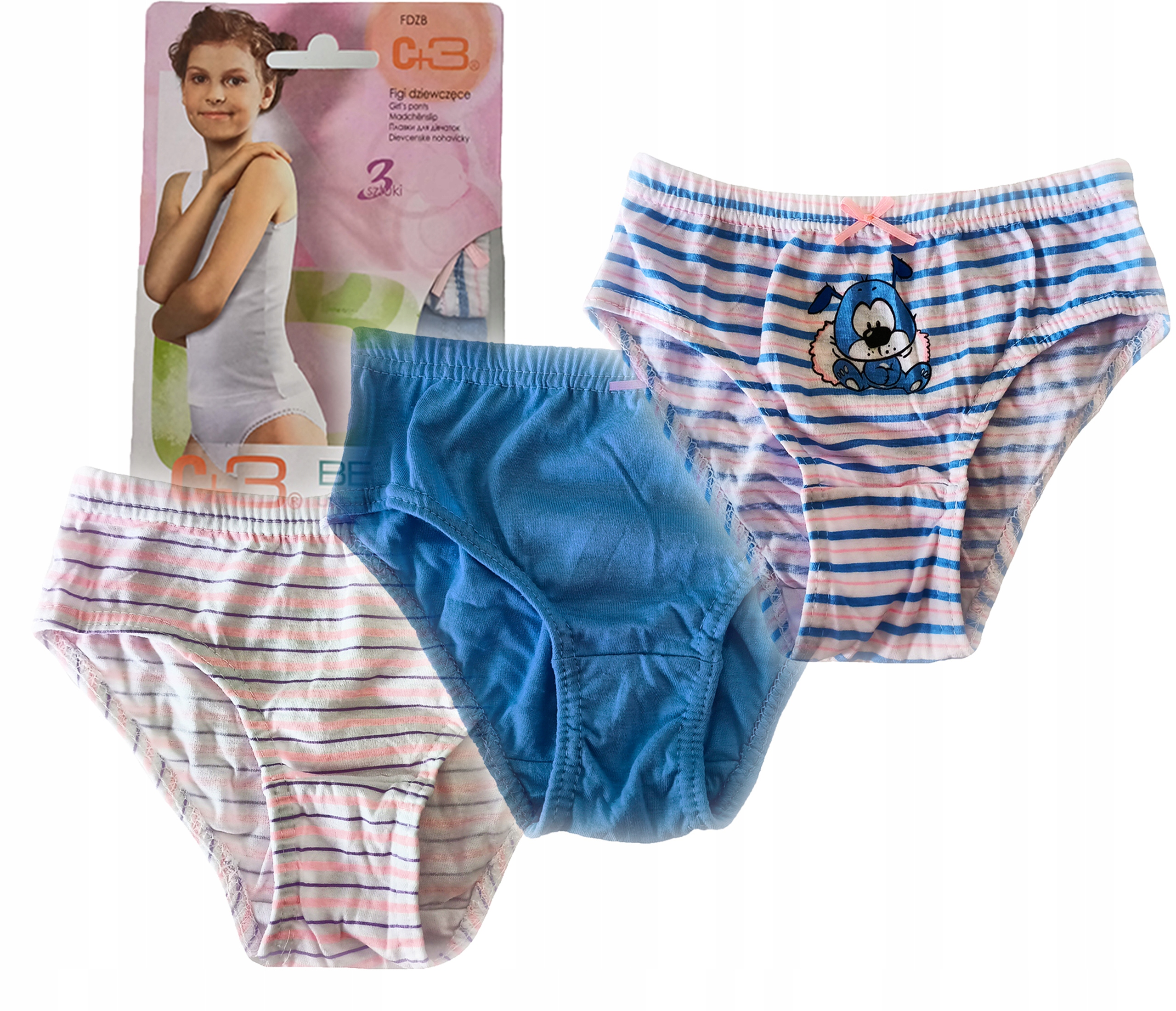 

Majtki Dziecięce Dziewczęce 3PAK rozmiar L 122/128