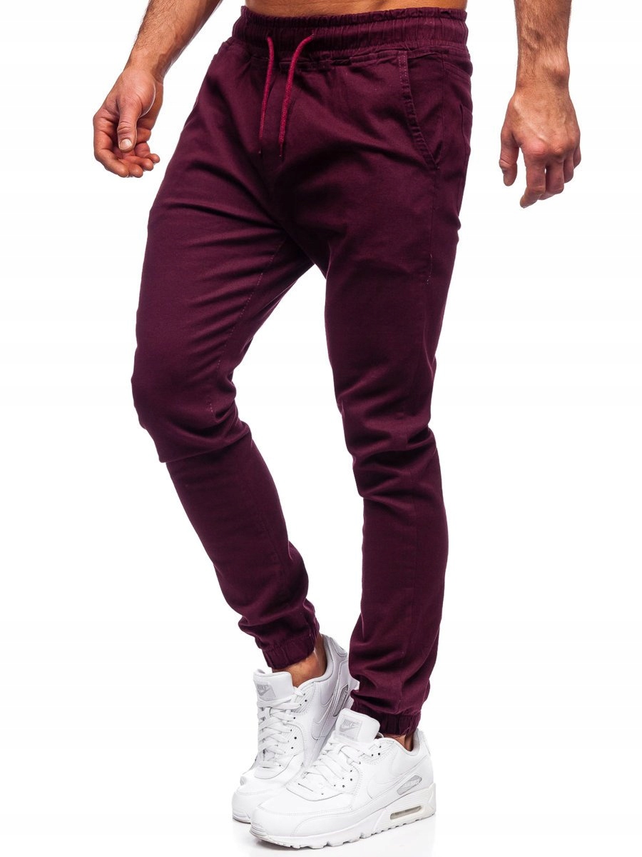 

Spodnie Męskie Joggery Bordowe 0905 Rozmiar_l