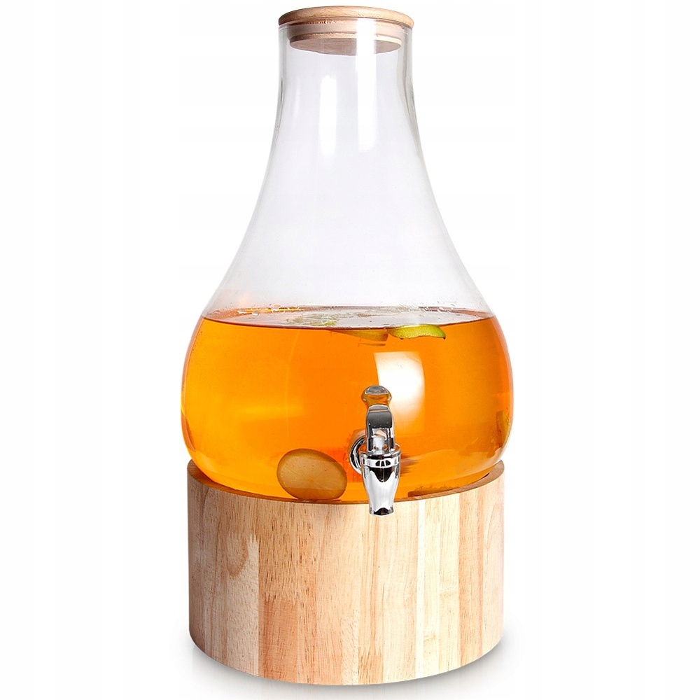 Sklenice Na Nápoje S Kohoutkem A Skleněný Stojan Na Limonádu 6,5 L