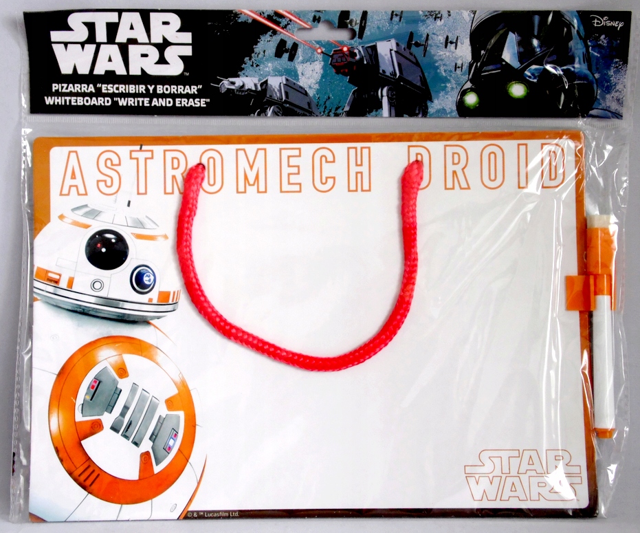 DUŻY zegar Star Wars SZTURMOWIEC wys.29cm + GRATIS tablica sychościeralna Bohater Star Wars