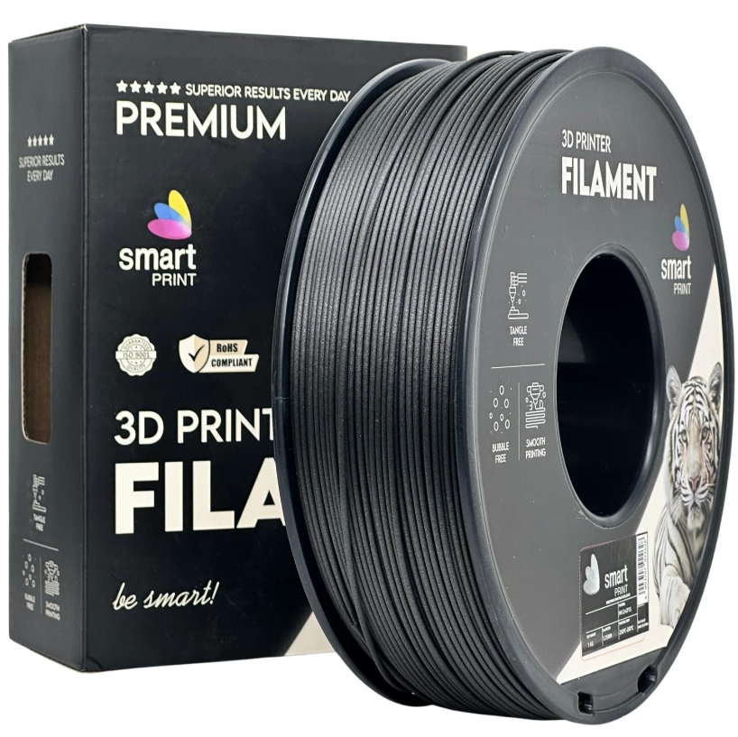 Filament Smart Print PA12 CF15 Pla+carbon Czarny 1,75MM 1KG Ams 3D V072