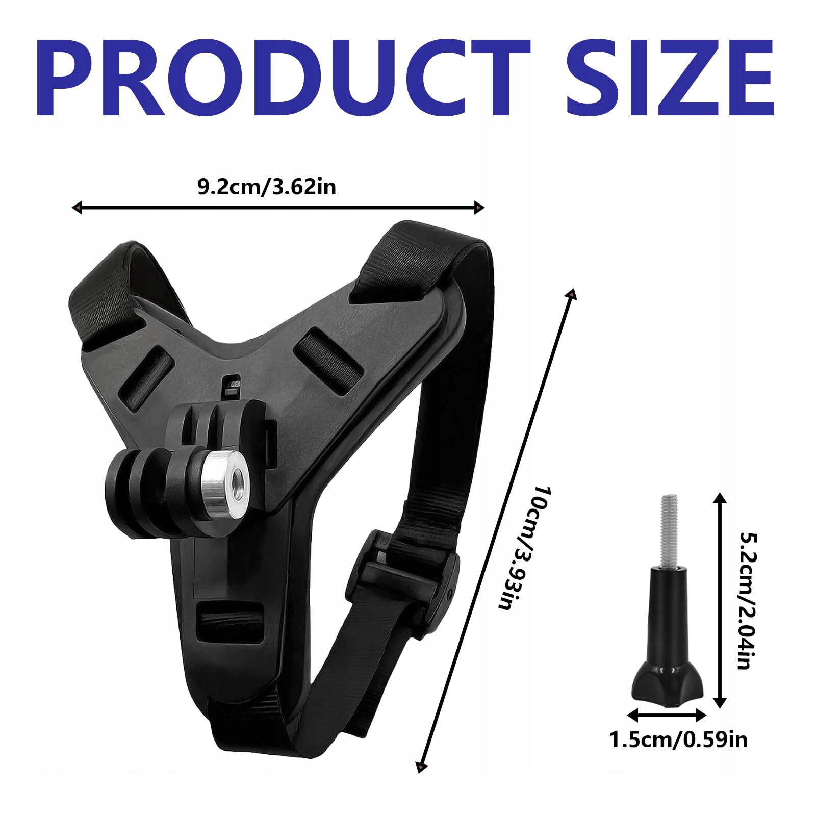 Mocowanie Na Kask Pod Brodę Do Kamer Sportowych GoPro DJI SJCAM WONUANTE — miniatura 2