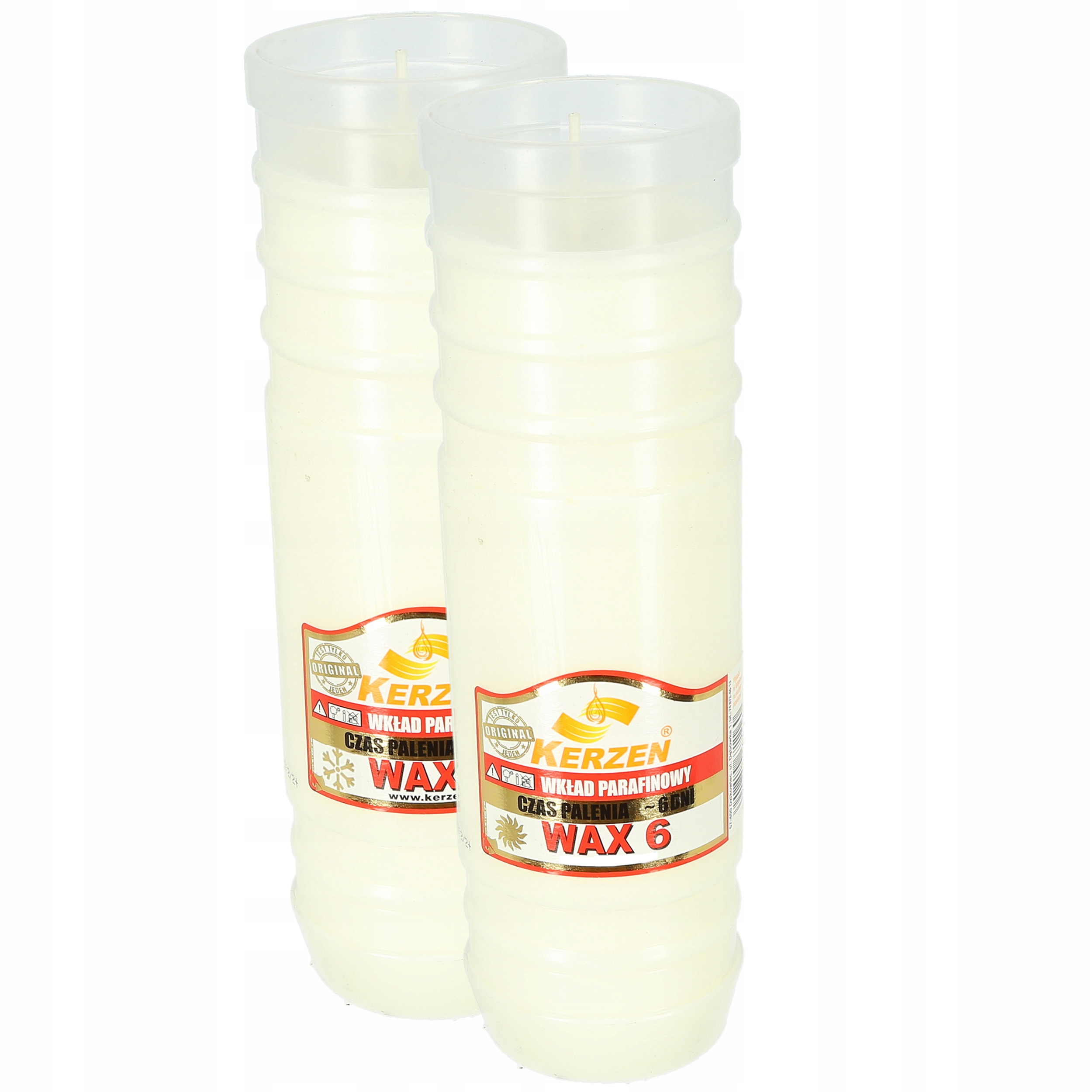 

Wkłady parafinowe do zniczy Kerzen Wax 6 dni wkład