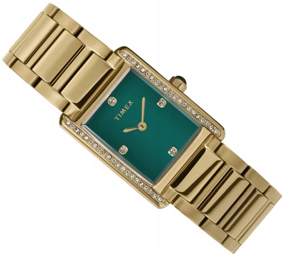 Dámské Hodinky Timex TW2W87500 Hailey Obdélníkové S Krystaly Box 24 mm