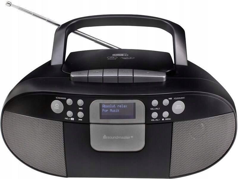 Radio kuchenne CD MP3 AUX IN RADIO DAB+ FM Soundmaster scd7800SW