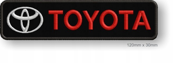 

Naszywka termo Toyota haft 120x30 mm