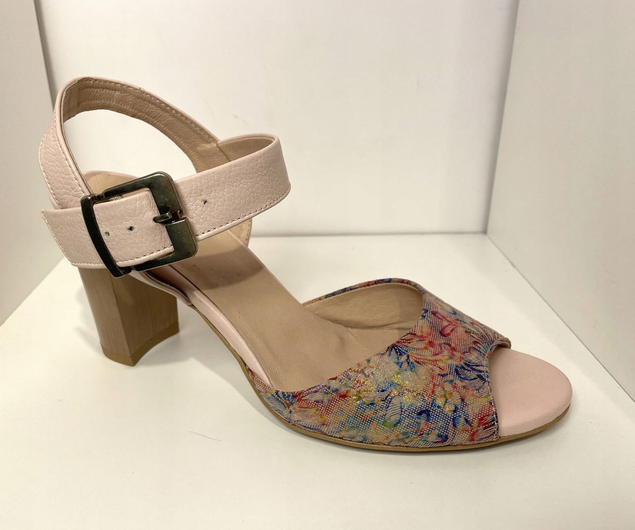 Dámské sandály Higo kožené 1980 KWS+Růžová 40, Růžová