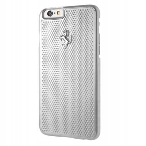 Etui Ferrari Perforated Aluminium na iPhone 6 6S srebrne