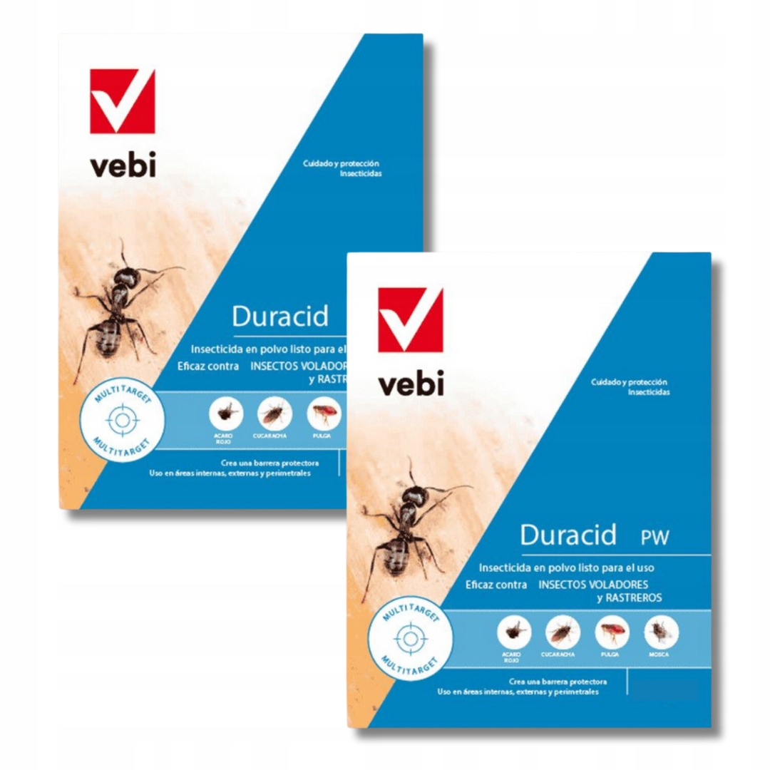 Duracid Pw Preparat proszek na mrówki karaluchy na pchły pluskwy 1kg x2