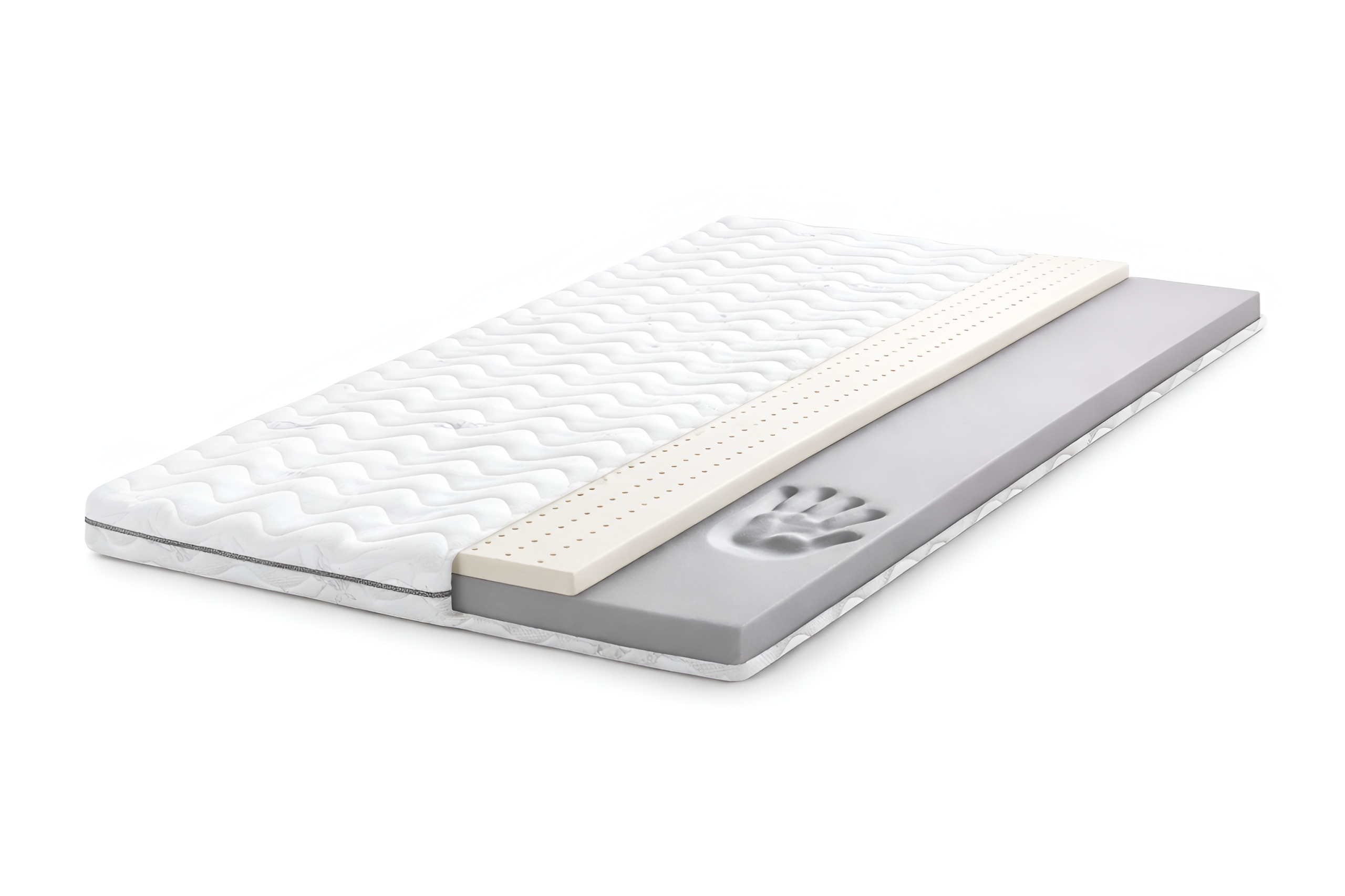 Matrace Topper Visco Latex 155x200 Mikrovláknová podložka Toper