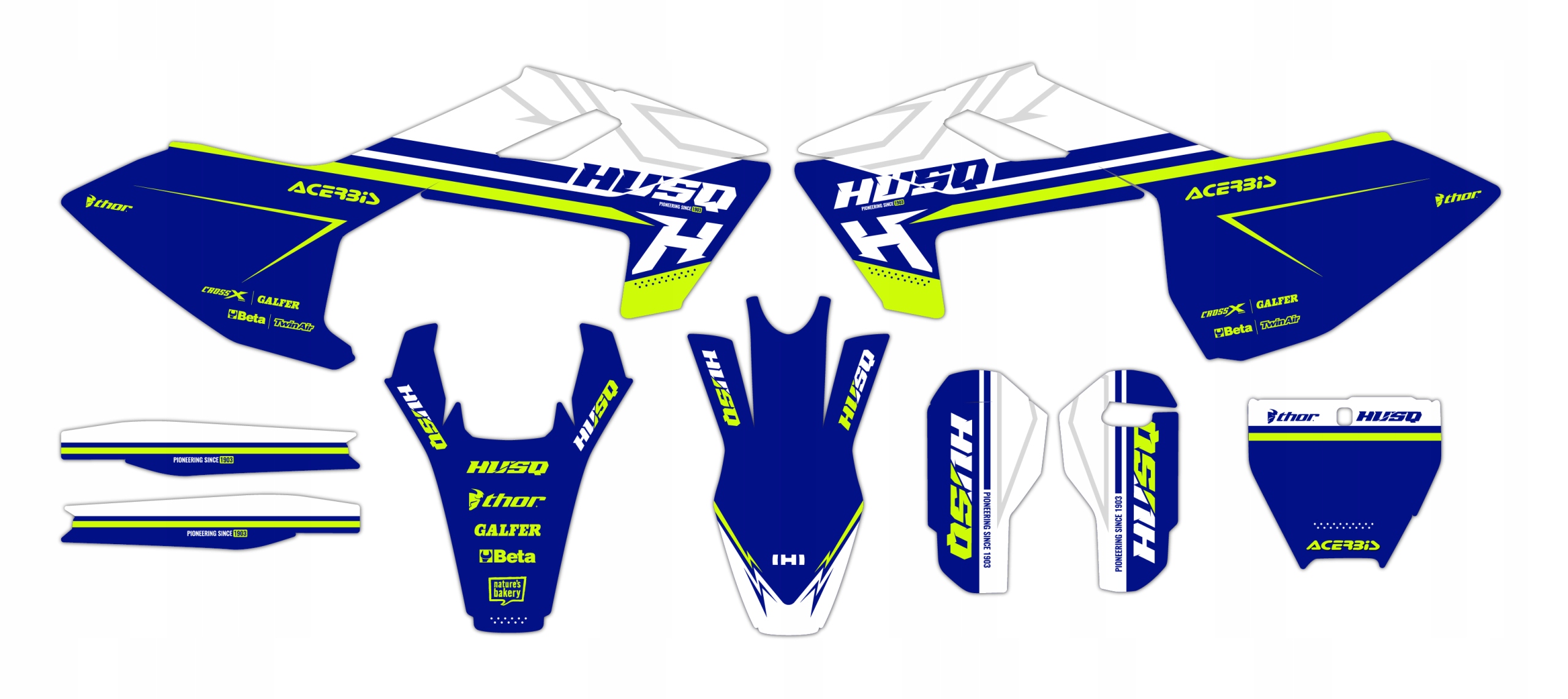 Dýha nálepky na motor Husqvarna Tc Fc 16-18