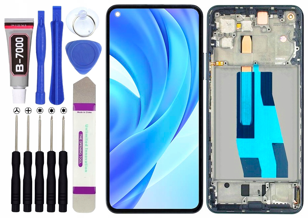 Oled displej pro Xiaomi Mi 11 Lite LCD displej Rámeček