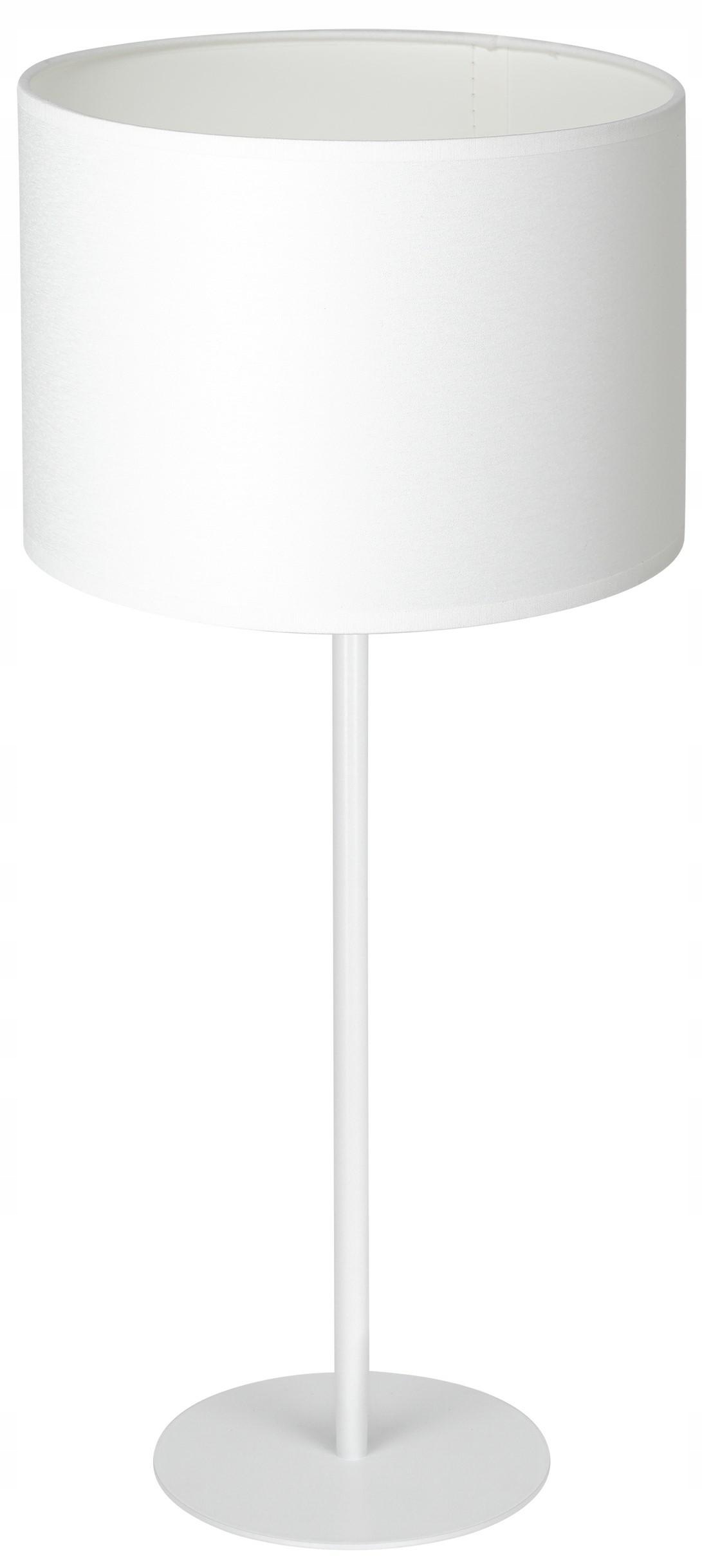 Stolová nočná lampa Arden biele tienidlo s valčekom 1xE27 56 cm stolová, stojaca