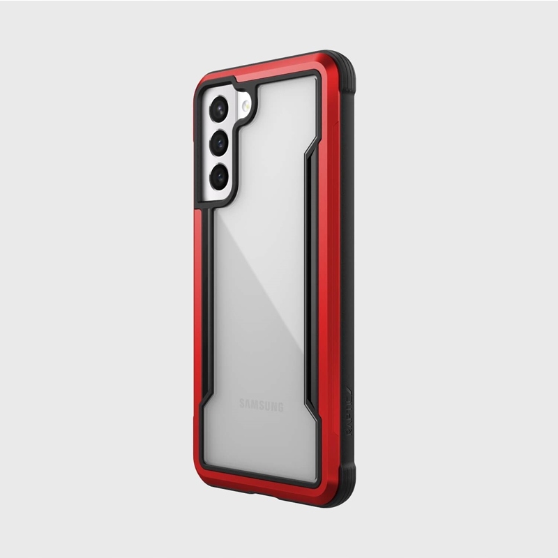X-DORIA ETUI ALUMINIOWE SAMSUNG GALAXY S21 RED Funkcje pochłanianie wstrząsów