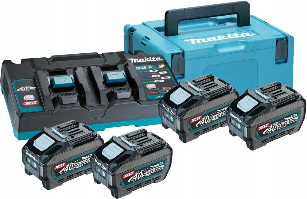 Makita Zestaw Zasilający 40V 2x5,0Ah Xgt (BL4050Fx4+DC40RB) (UN3480) 191U42