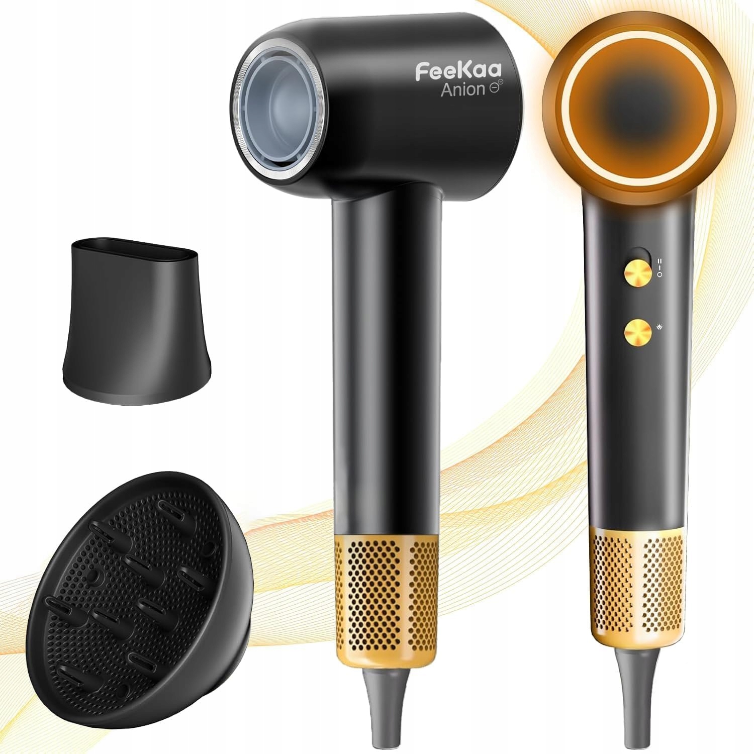 Feekaa Rychleschnoucí iontová fén s koncentrátorem a difuzérem