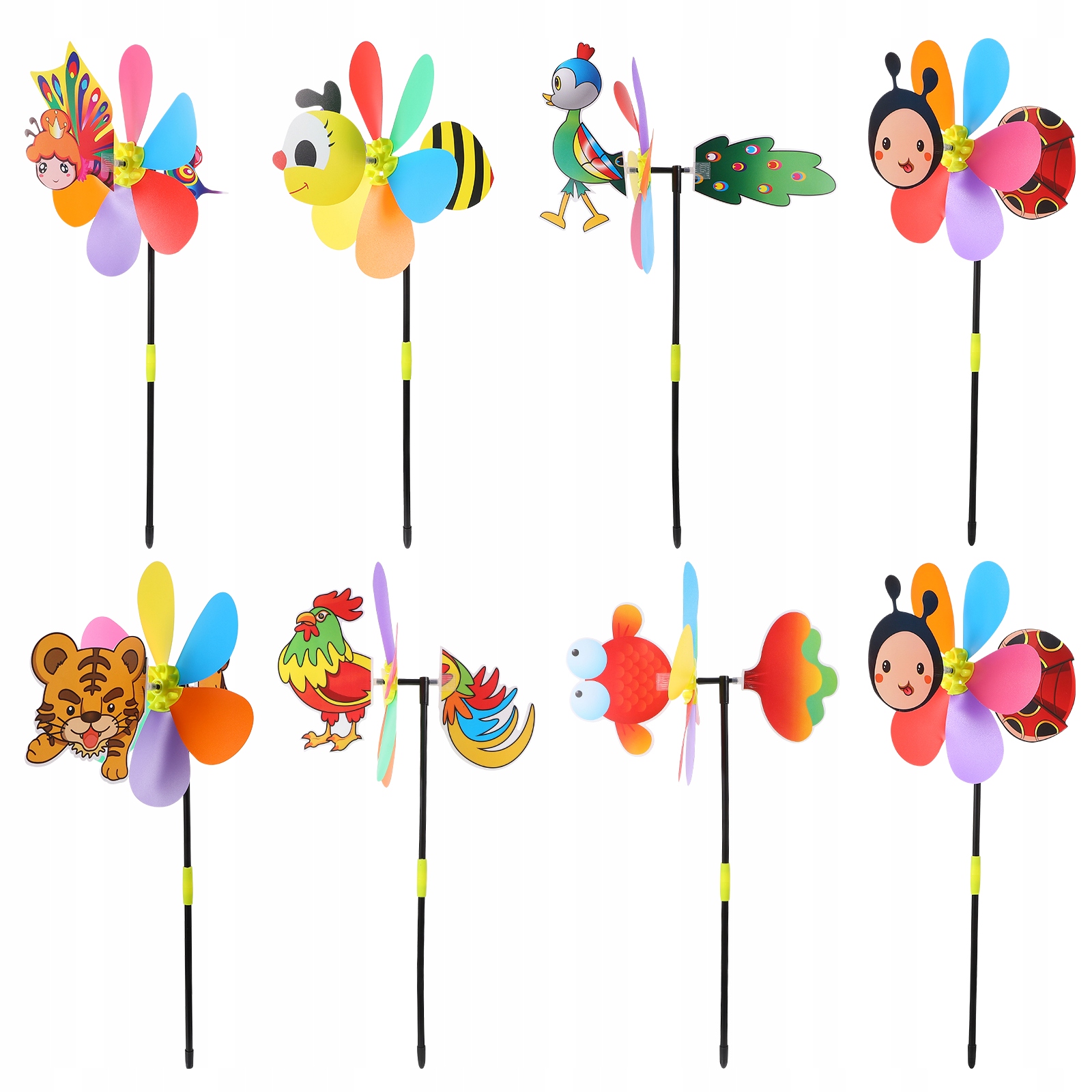 WIATRAKI KARTONOWE WIATRAKI 8 SZT