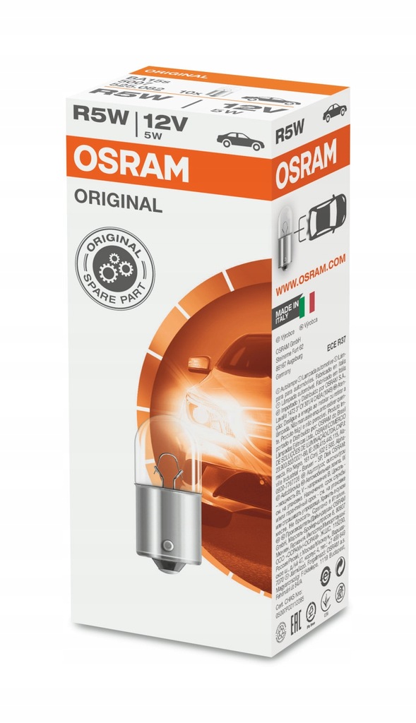 

Żarówka 12V 5W BA15S Osram Za 1SZT. W Kartoniku Zb