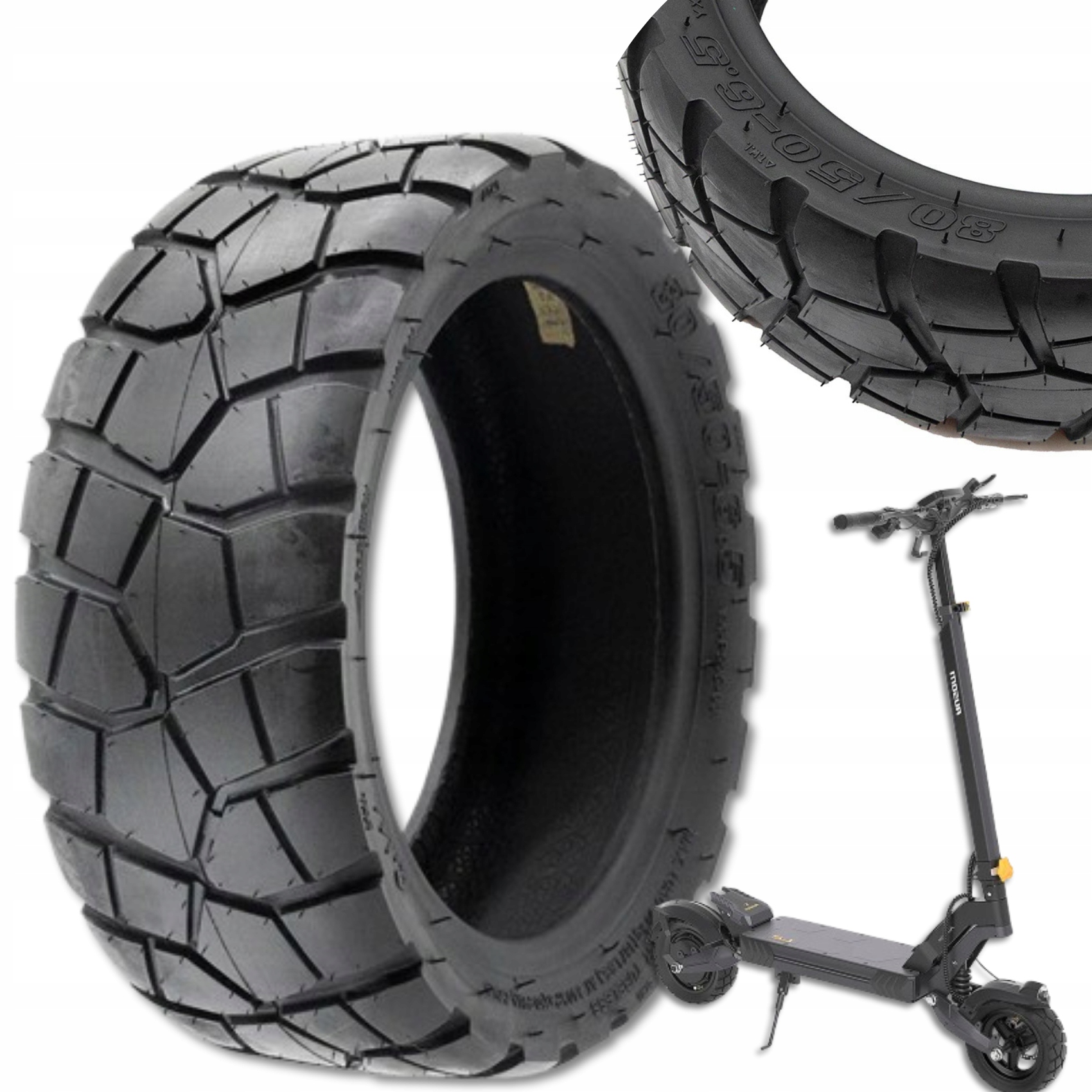 Opona 10x3-6.5” Terenowa 80/50-6.5 Bezdętkowa Do Ausom L2/ L2 Max DT2 Pro